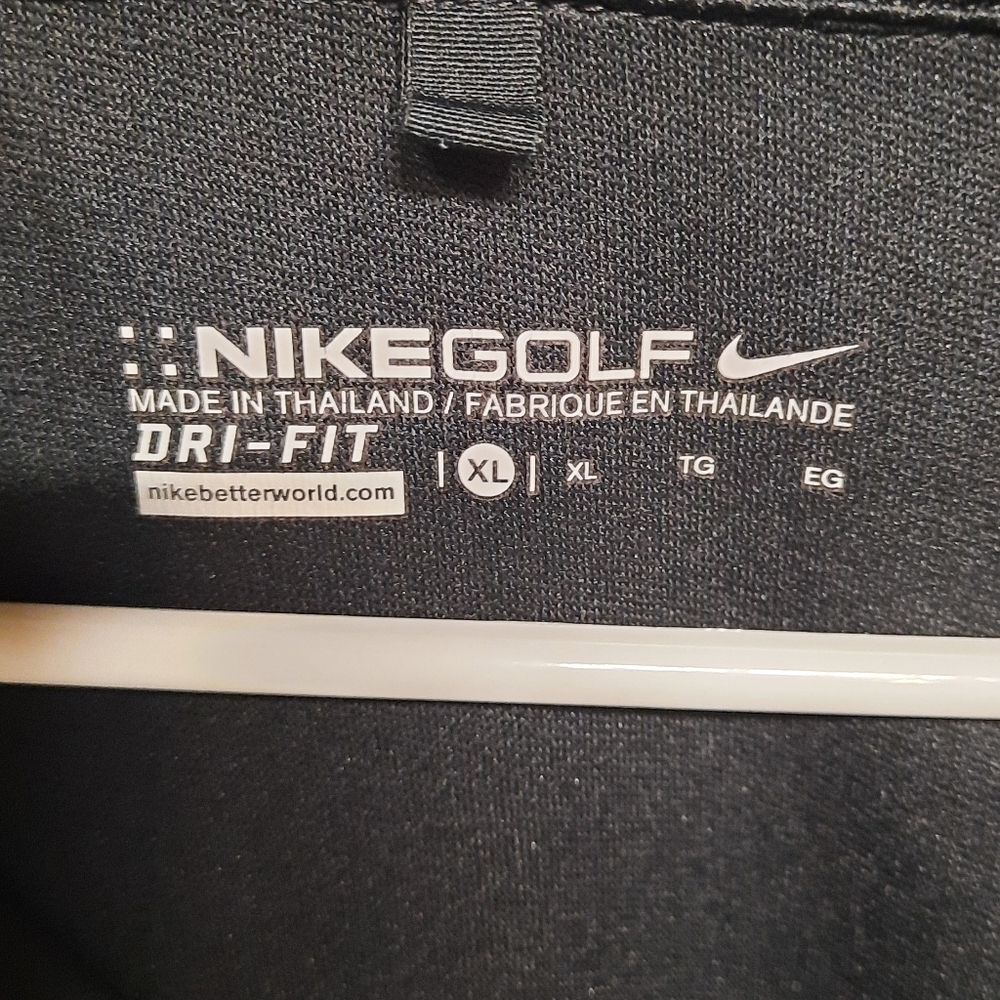 NIKE GOLF Dri-Fit Fabric Mix 1/2 Zip Long Sleeve cover Up - Picture 2 of 8